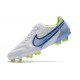 Nike Tiempo Legend 9 Elite FG Uomo Bianco Blu