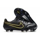 Nike Tiempo Legend 9 Elite FG Uomo Nero Metallic Grigio Scuro Antracite