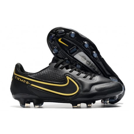 Nike Tiempo Legend 9 Elite FG Uomo Nero Metallic Grigio Scuro Antracite