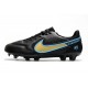 Nike Tiempo Legend 9 Elite FG Uomo Nero Oro Blu