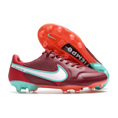 Nike Tiempo Legend 9 Elite FG Uomo Team Rosso Bianco Ibisco Mistico