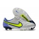 Nike Tiempo Legend 9 Elite FG Uomo Grigio Nebbia Volt Zaffiro