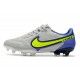 Nike Tiempo Legend 9 Elite FG Uomo Grigio Nebbia Volt Zaffiro