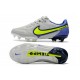 Nike Tiempo Legend 9 Elite FG Uomo Grigio Nebbia Volt Zaffiro