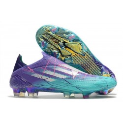 Scarpe Adidas X speedflow FG Viola Rush Argento Metallico Menta Rush