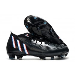 adidas Predator Edge.1 FG Uomo Nero Core Bianco Rosso Vivido