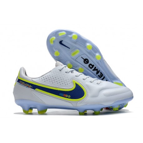 Nike Tiempo Legend 9 Elite FG Uomo Bianco Blu