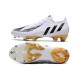 Scarpe da calcio adidas Predator Edge.1 L FG Bianco Nero Oro