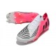 Scarpe da calcio adidas Predator Edge.1 L FG Rosa Solare Nero Bianco