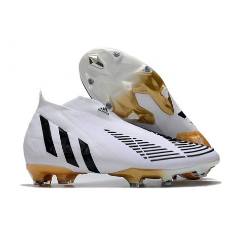 Scarpe adidas Predator Edge+ FG Bianco Oro Nero