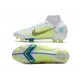 Nike Mercurial Superfly VIII Elite FG Bianco Blu Giallo