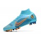 Nike Mercurial Superfly 8 Elite AG PRO Blu Cloro Arancione Laser Marina