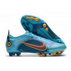 Nike Mercurial Vapor 14 Elite AG Pro Blu Cloro Arancione Laser Marina