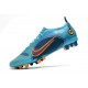 Nike Mercurial Vapor 14 Elite AG Pro Blu Cloro Arancione Laser Marina