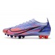 Nike Mercurial Vapor 14 Elite AG Pro Mbappe Thistle Chiaro Argento Metallico