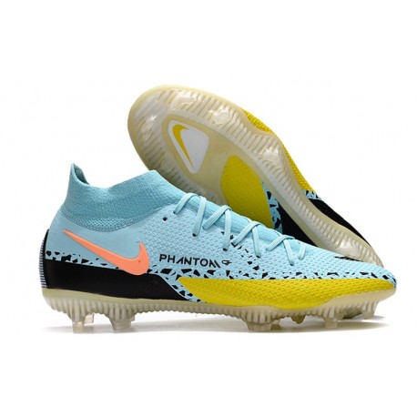 Nike Phantom GT2 Elite Dynamic Fit FG Glacier Ice Nero Giallo Strike