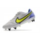 Nike Tiempo Legend IX Elite SG Anti-Clog Grigio Nebbia Volt Zaffiro