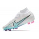 Nike Zoom Mercurial Superfly IX Elite Fg Bianco Blu