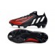 Scarpe da calcio adidas Predator Edge.1 L FG Nero Bianco Rosso