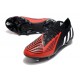 Scarpe da calcio adidas Predator Edge.1 L FG Nero Bianco Rosso