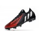 Scarpe da calcio adidas Predator Edge.1 L FG Nero Bianco Rosso