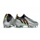 adidas Predator Edge.1 L FG Argento Metallico Nero Core Giallo Solare