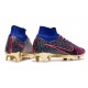 Nike Zoom Mercurial Superfly IX Elite Fg Rosa Blu