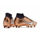 Nike Air Zoom Mercurial Superfly IX Elite SG SE X Mbappe Rame Metallico