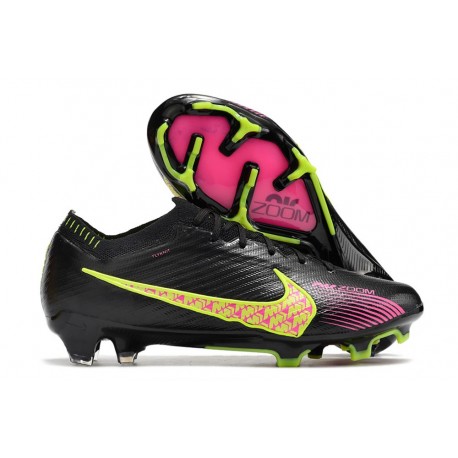 Nike Zoom Mercurial Vapor 15 Elite FG Nero Giallo Rosa