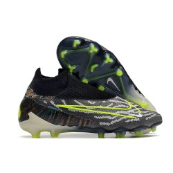 Scarpe Nike Phantom GX Elite DF FG Nero Volt Bianco Blu Glow