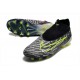 Scarpe Nike Phantom GX Elite DF FG Nero Volt Bianco Blu Glow