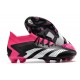 Scarpe Adidas Predator Accuracy.1 FG Nero Core Bianco Rosa Shock Team