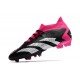 Scarpe Adidas Predator Accuracy.1 FG Nero Core Bianco Rosa Shock Team