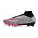 Nike Air Zoom Mercurial Superfly 9 Elite Fg Rosa Argento Nero