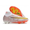 Nike Air Zoom Mercurial Superfly 9 Elite Fg Bianco Oro