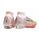 Nike Air Zoom Mercurial Superfly 9 Elite Fg Bianco Oro