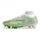 Scarpe Nike Zoom Mercurial Superfly IX Elite Fg Bianco Verde