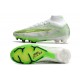 Scarpe Nike Zoom Mercurial Superfly IX Elite Fg Bianco Verde