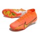 Scarpe Nike Zoom Mercurial Superfly IX Elite Fg Arancio Oro