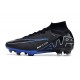 Nike Air Zoom Mercurial Superfly IX Elite AG Nero Cromo Hyper Royal