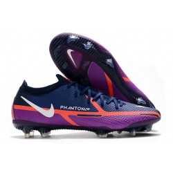 Nike Phantom GT Elite FG 2021 Scarpa Calcio Grigio Blu Rosa