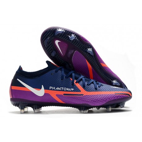 Nike Phantom GT Elite FG 2021 Scarpa Calcio Grigio Blu Rosa