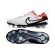 Nike Tiempo Legend X Elite FG Bianco Nero Cremisi Vivace