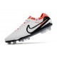 Nike Tiempo Legend X Elite FG Bianco Nero Cremisi Vivace