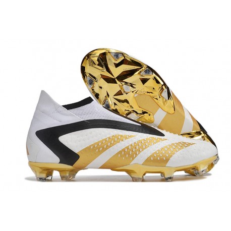 Adidas Predator Accuracy+ FG Bianco Oro Nero