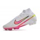 Scarpe Nike Zoom Mercurial Superfly IX Elite FG Bianco Rosa Volt