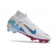 Scarpe Nike Zoom Mercurial Superfly IX Elite Fg Bianco Rosa Blu