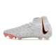 Scarpa Nike Phantom Luna Elite FG Bianco Nero Arancione Total