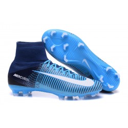 Scarpe Nike Mercurial Superfly V Dynamic Fit FG - Blu Bianco