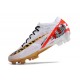 Scarpe Nike Zoom Mercurial Vapor XV Elite FG Bianco Rosso Oro